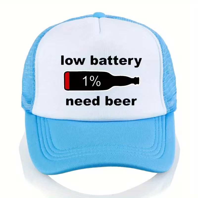 Low Battery Need Beer Meme Cap