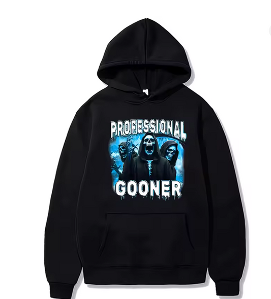 Professional Gooner Meme Hoodie Black