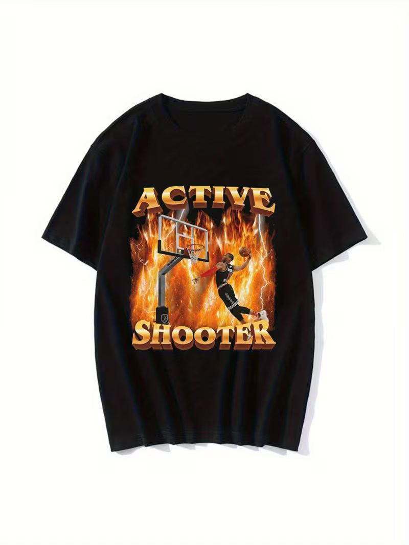 Active Shooter Basketball Meme T-shirt