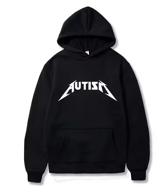 Autism Meme Hoodie Black